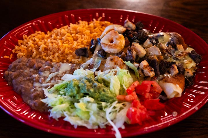 A dish from the Los Rancheros kitchen