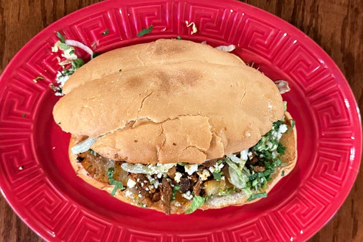 A dish from the Los Rancheros kitchen