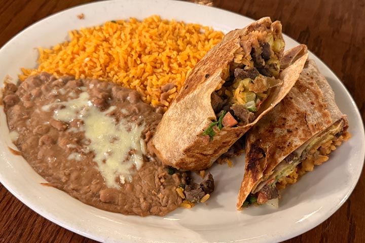 A dish from the Los Rancheros kitchen