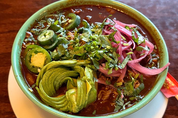 A dish from the Los Rancheros kitchen