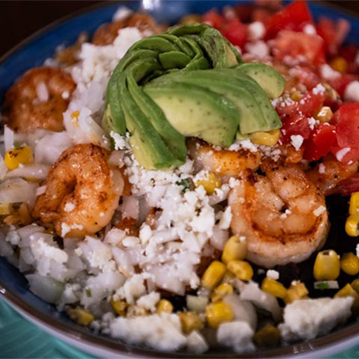 A plate of authentic Mexican food